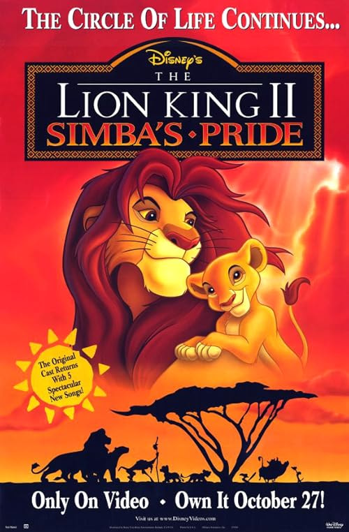 The Lion King 2: Simba's Pride movie poster