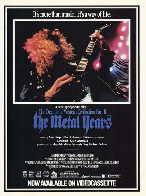 The Decline of Western Civilization Part II: The Metal Years movie poster