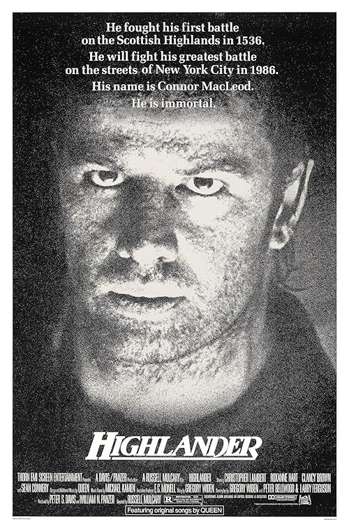 Highlander movie poster