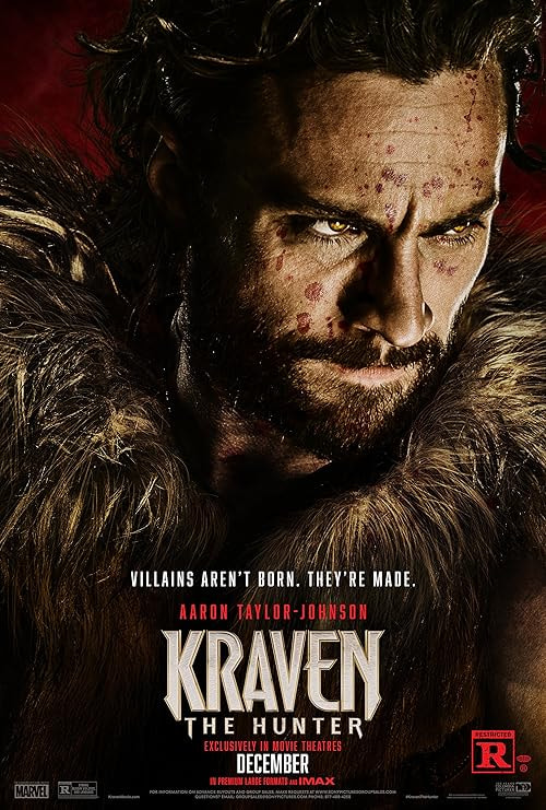 Kraven the Hunter movie poster