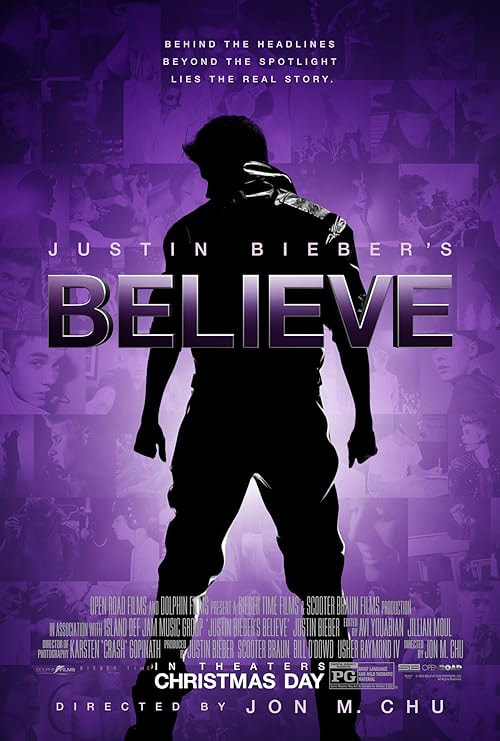 Justin Bieber's Believe movie poster