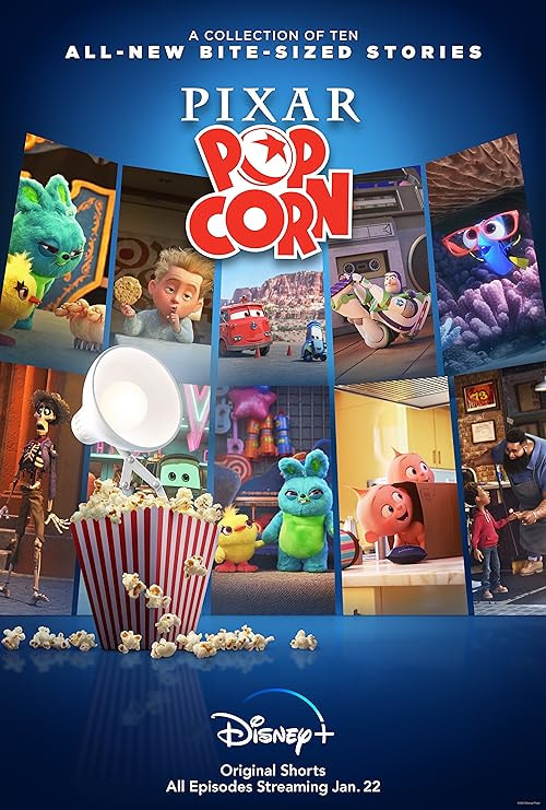 Pixar Popcorn movie poster