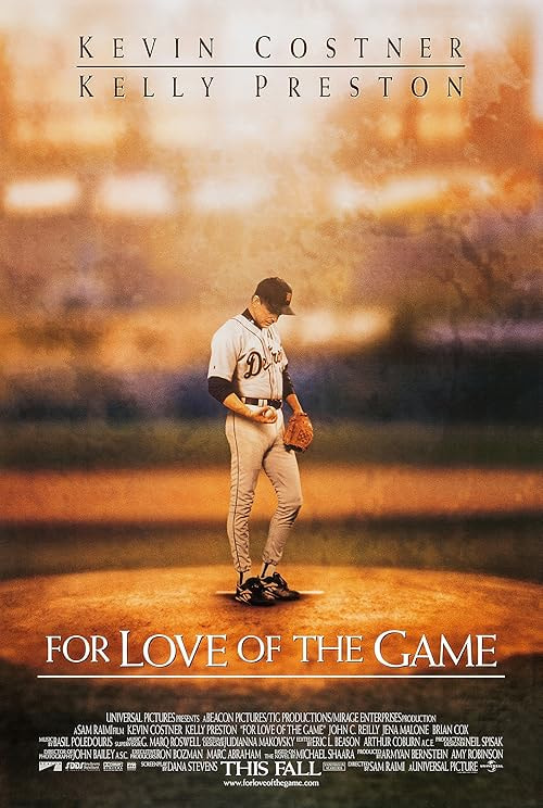 For Love of the Game movie poster
