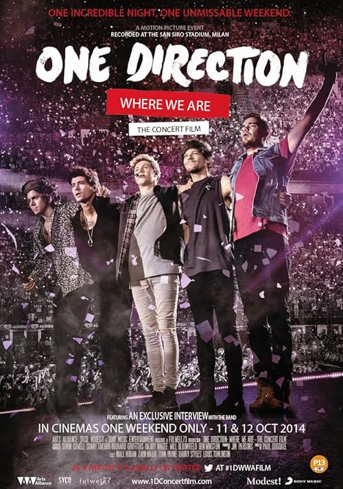 One Direction: Where We Are - The Concert Film movie poster