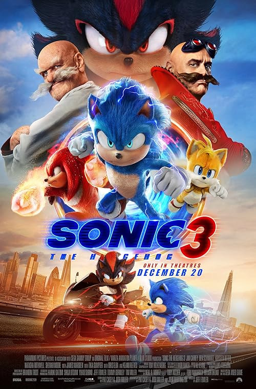 Sonic the Hedgehog 3 movie poster