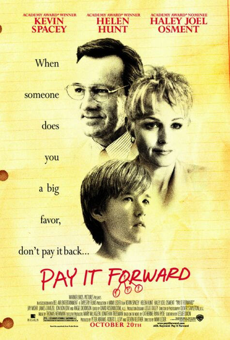 Pay It Forward movie poster