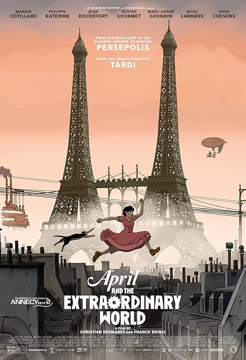 April and the Extraordinary World movie poster