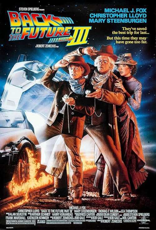 Back to the Future Part III movie poster