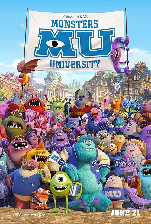 Monsters University movie poster