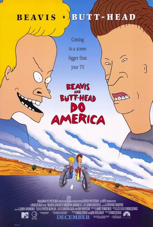 Beavis and Butt-Head Do America movie poster