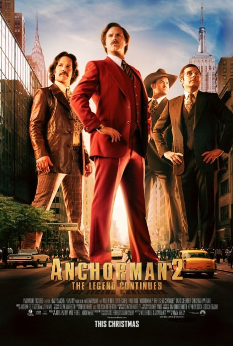 Anchorman 2: The Legend Continues movie poster