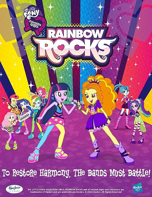 My Little Pony: Equestria Girls - Rainbow Rocks Animated movie poster