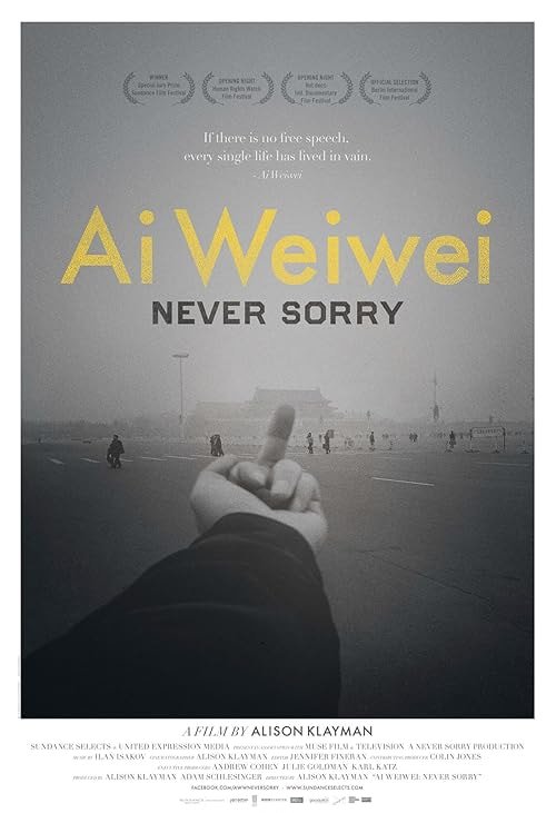 Ai Weiwei: Never Sorry movie poster